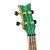 Ortega RUEL-MGR Element Series Concert Ukulele 4 String - Spruce / Catalpa Metallic Green + Bag
