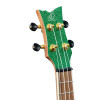 Ortega RUEL-MGR Element Series Concert Ukulele 4 String - Spruce / Catalpa Metallic Green + Bag