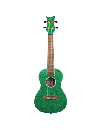 Ortega RUEL-MGR Element Series Concert Ukulele 4 String - Spruce / Catalpa Metallic Green + Bag