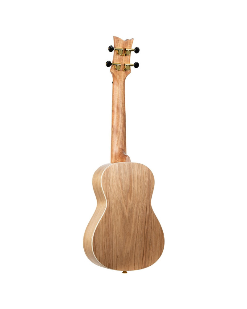 Ortega RUEL-MGR Element Series Concert Ukulele 4 String - Spruce / Catalpa Metallic Green + Bag