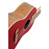 Ortega RUEL-MRD Element Series Concert Ukulele 4 String - Spruce / Catalpa Metallic Red + Bag
