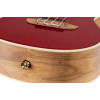 Ortega RUEL-MRD Element Series Concert Ukulele 4 String - Spruce / Catalpa Metallic Red + Bag