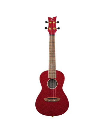 Ortega RUEL-MRD Element Series Concert Ukulele 4 String - Spruce / Catalpa Metallic Red + Bag