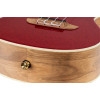 Ortega RUEL-MRD Element Series Concert Ukulele 4 String - Spruce / Catalpa Metallic Red + Bag