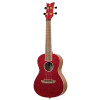 Ortega RUEL-MRD Element Series Concert Ukulele 4 String - Spruce / Catalpa Metallic Red + Bag
