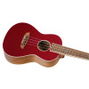 Ortega RUEL-MRD Element Series Concert Ukulele 4 String - Spruce / Catalpa Metallic Red + Bag