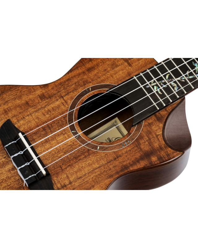 Ortega RUET-ACA Elite Series Concert Ukulele 4 String - Solid Acacia Natural + Bag