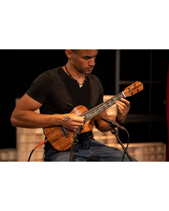 Ortega RUET-ACA Elite Series Concert Ukulele 4 String - Solid Acacia Natural + Bag