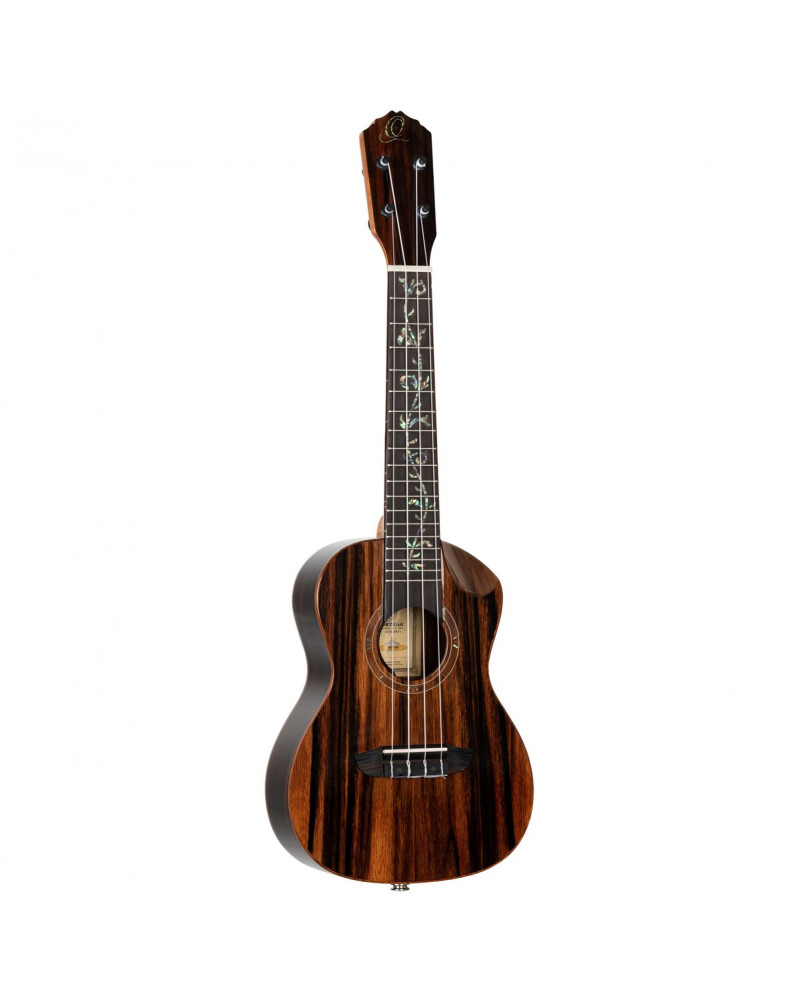 Ortega RUET-EB Elite Series Concert Ukulele 4 String - Solid Ebony Natural + Bag