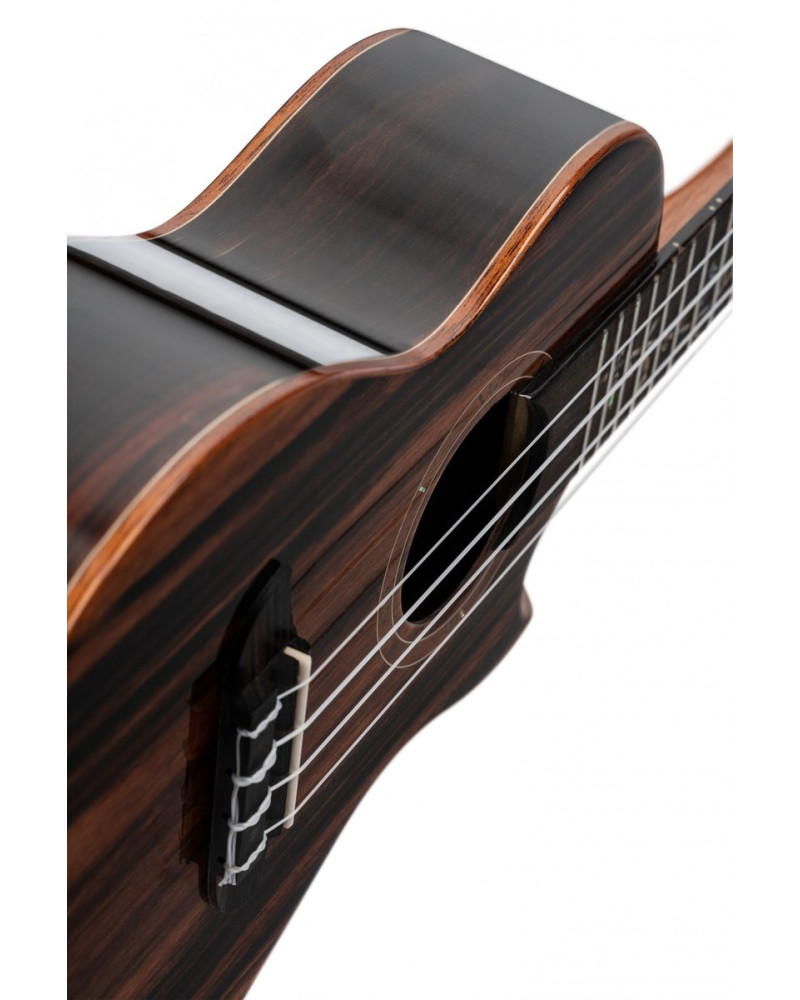 Ortega RUET-EB Elite Series Concert Ukulele 4 String - Solid Ebony Natural + Bag