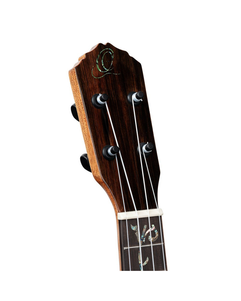 Ortega RUET-EB Elite Series Concert Ukulele 4 String - Solid Ebony Natural + Bag