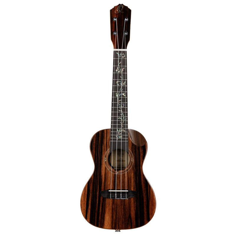 Ortega RUET-EB Elite Series Concert Ukulele 4 String - Solid Ebony Natural + Bag