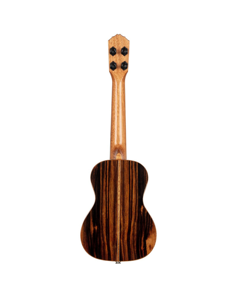 Ortega RUET-EB Elite Series Concert Ukulele 4 String - Solid Ebony Natural + Bag