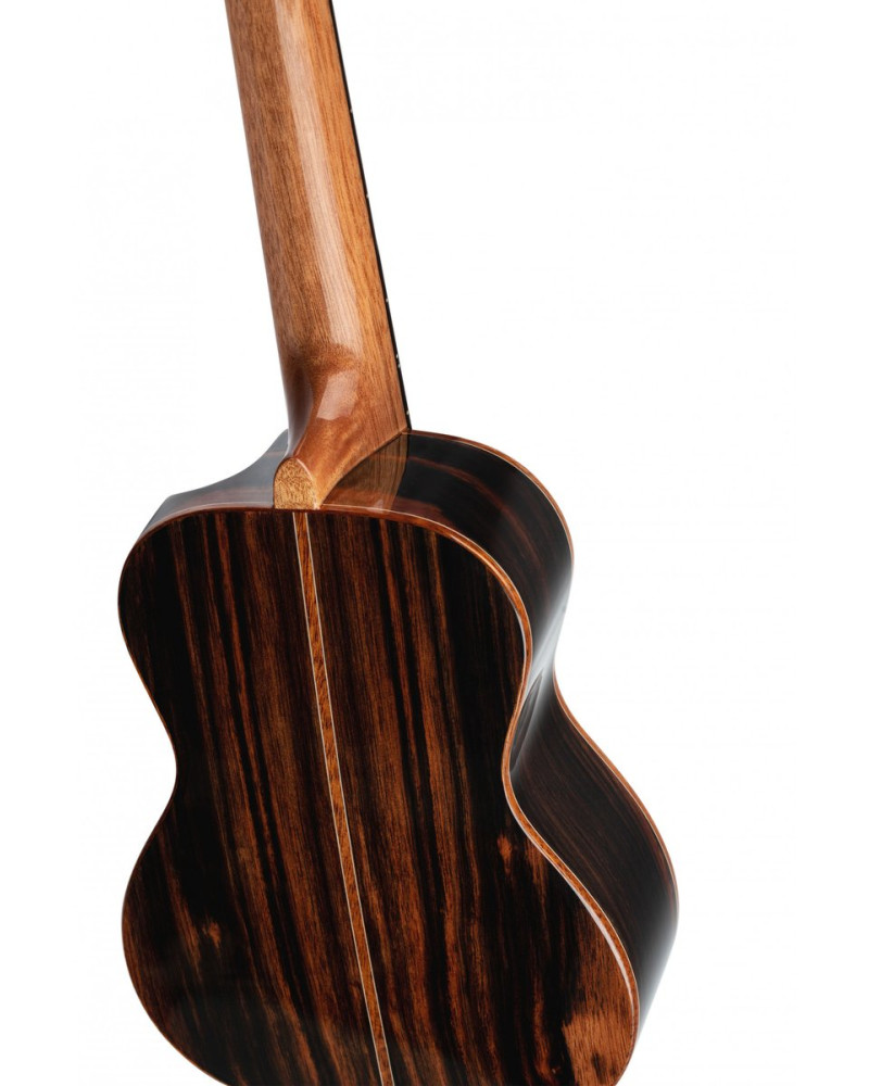 Ortega RUET-EB Elite Series Concert Ukulele 4 String - Solid Ebony Natural + Bag
