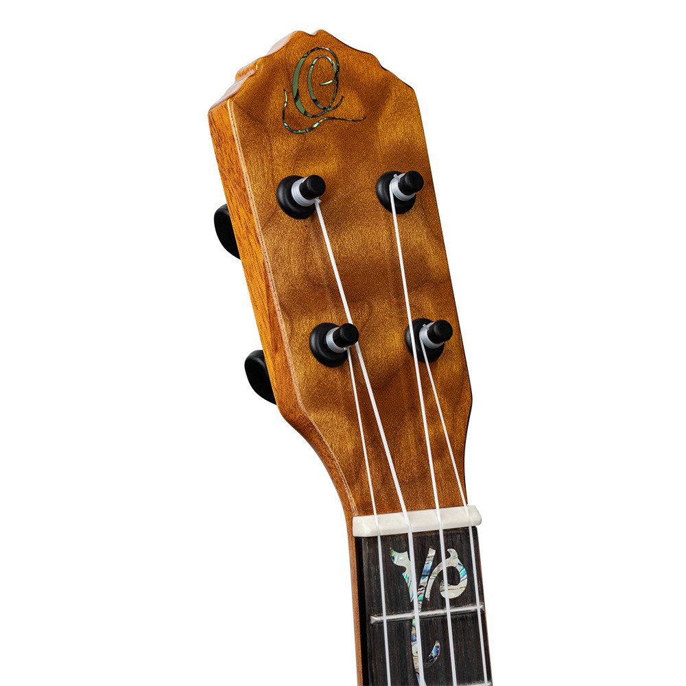 Ortega RUET-QMA Elite Series Concert Ukulele 4 String - Quilted Maple Natural + Bag