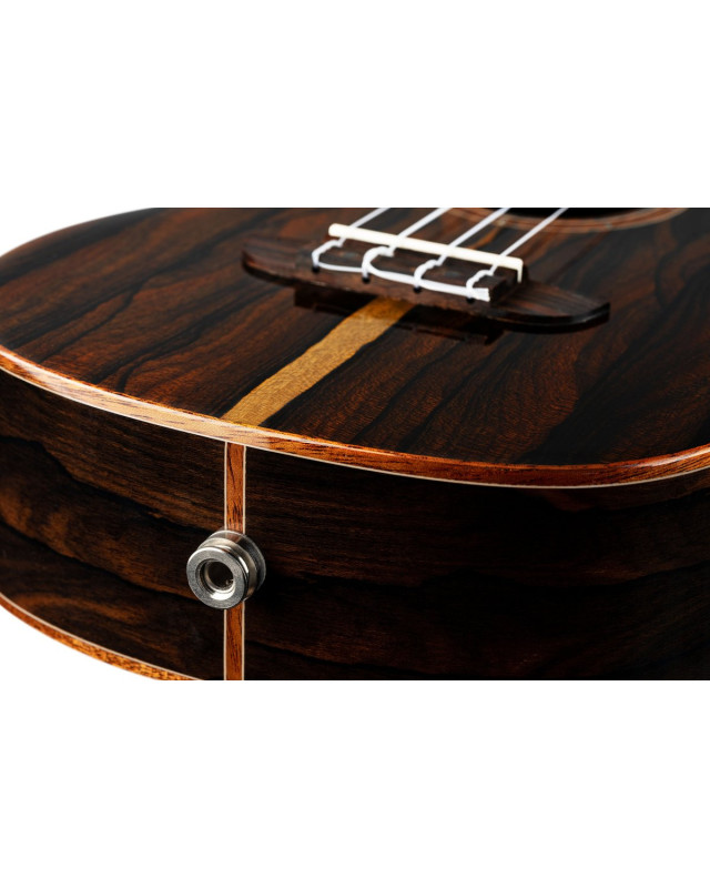 Ortega RUET-ZC Elite Series Concert Ukulele 4 String - Solid Ziricote Natural + Bag