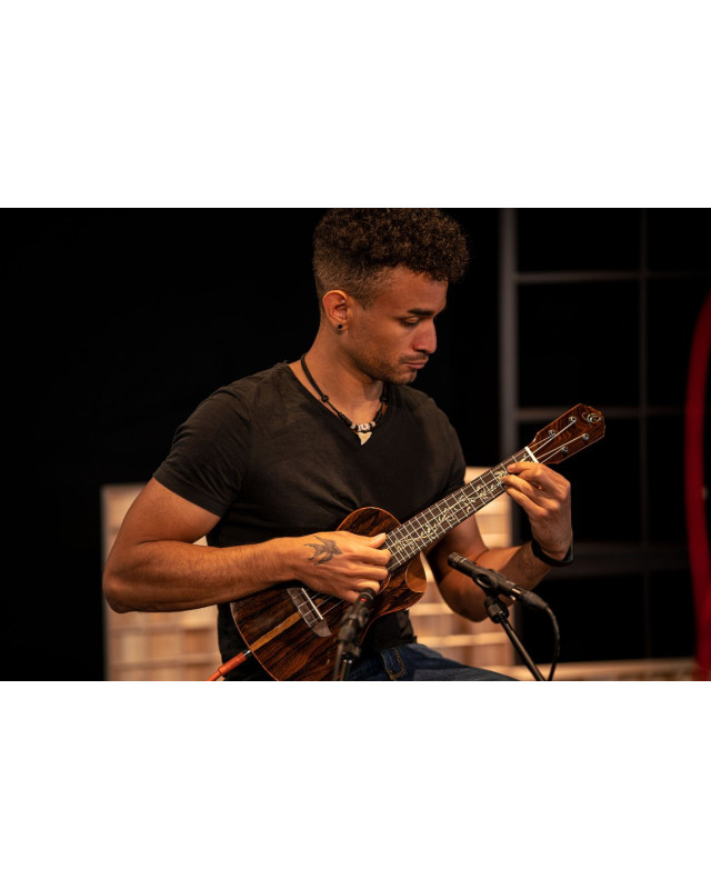 Ortega RUET-ZC Elite Series Concert Ukulele 4 String - Solid Ziricote Natural + Bag