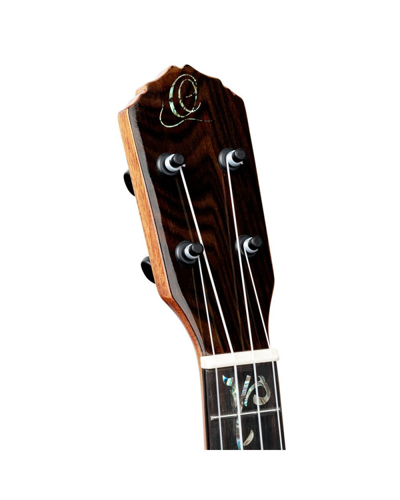 Ortega RUET-ZC Elite Series Concert Ukulele 4 String - Solid Ziricote Natural + Bag