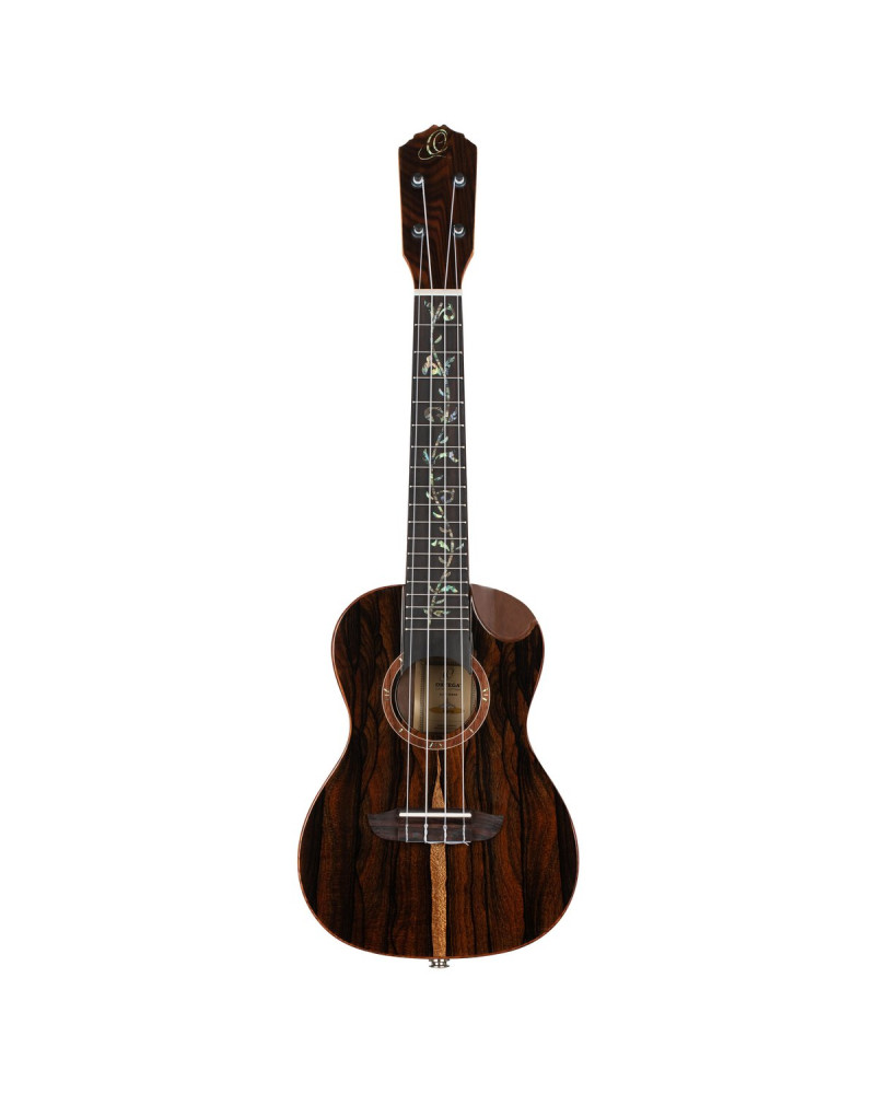 Ortega RUET-ZC Elite Series Concert Ukulele 4 String - Solid Ziricote Natural + Bag