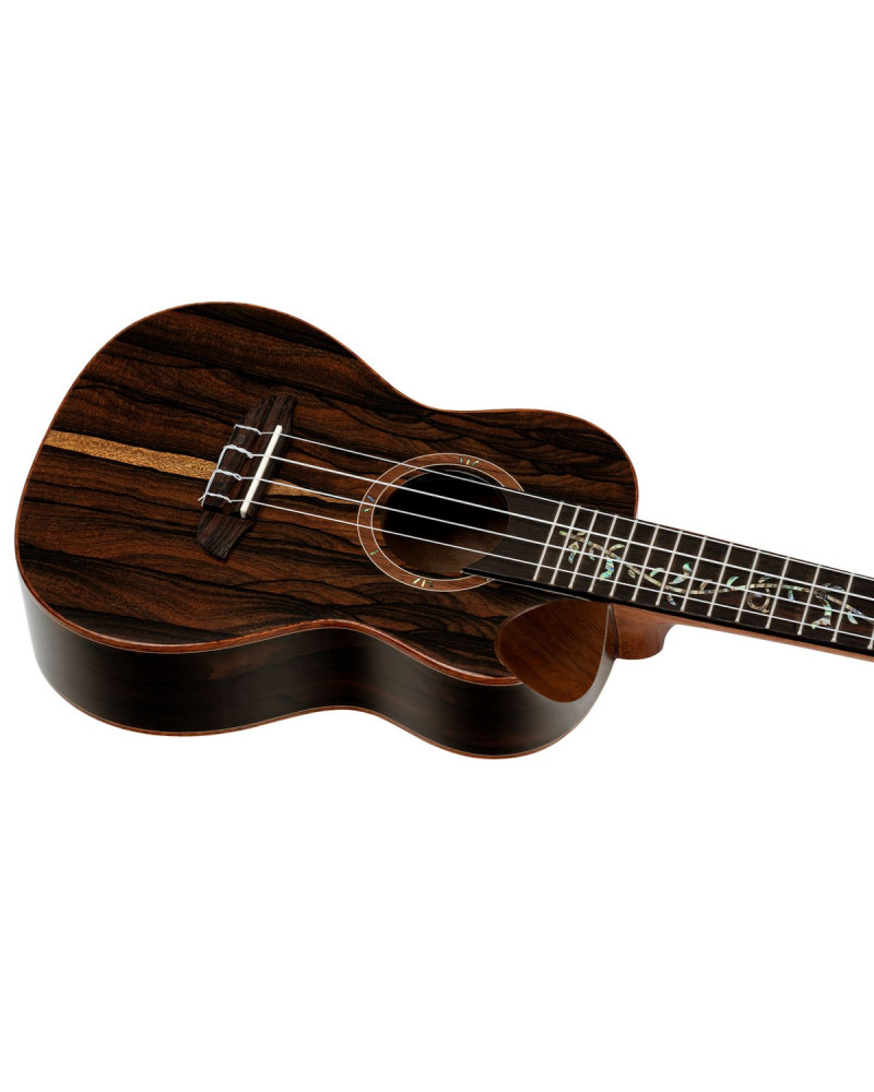 Ortega RUET-ZC Elite Series Concert Ukulele 4 String - Solid Ziricote Natural + Bag