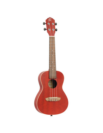 Ortega RUFIRE Earth Series Concert Ukulele 4 String - Fire Red