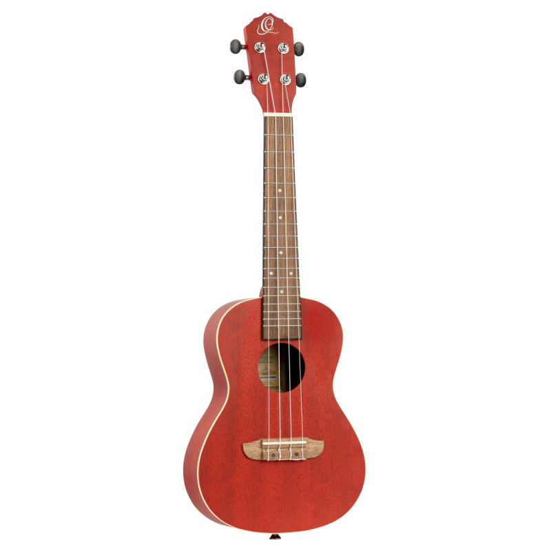 Ortega RUFIRE Earth Series Concert Ukulele 4 String - Fire Red