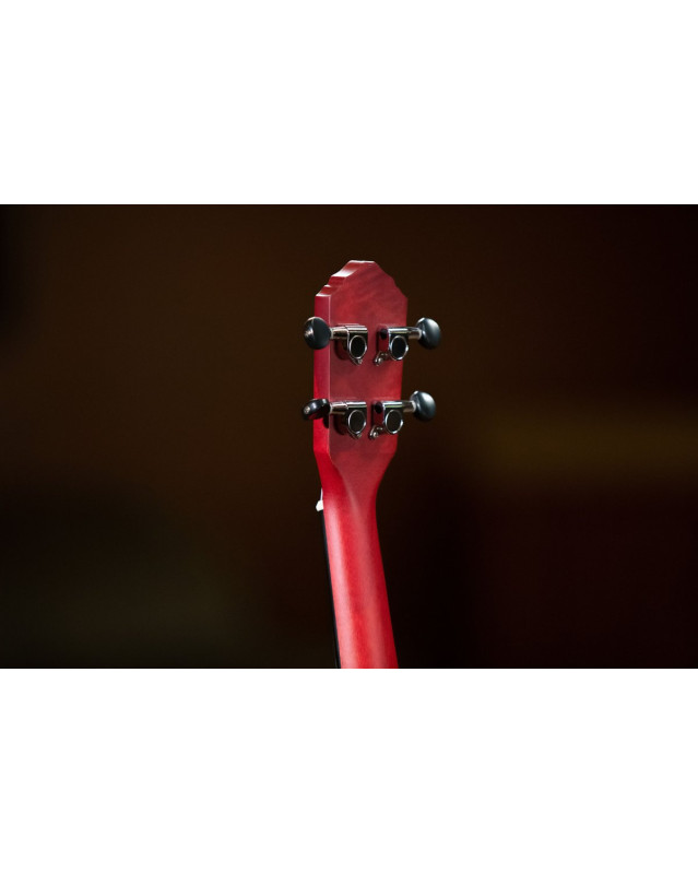 Ortega RUFIRE Earth Series Concert Ukulele 4 String - Fire Red