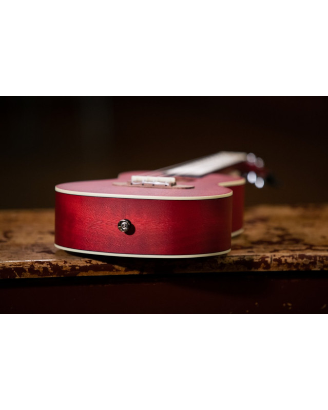 Ortega RUFIRE Earth Series Concert Ukulele 4 String - Fire Red