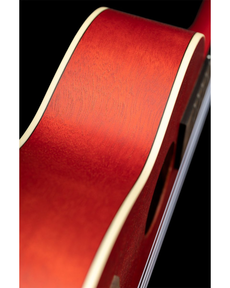 Ortega RUFIRE Earth Series Concert Ukulele 4 String - Fire Red