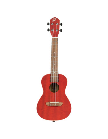 Ortega RUFIRE Earth Series Concert Ukulele 4 String - Fire Red