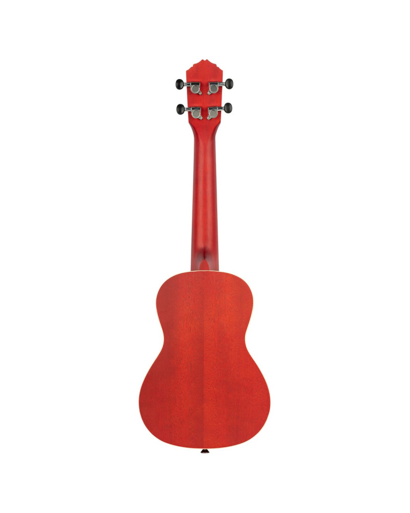 Ortega RUFIRE Earth Series Concert Ukulele 4 String - Fire Red