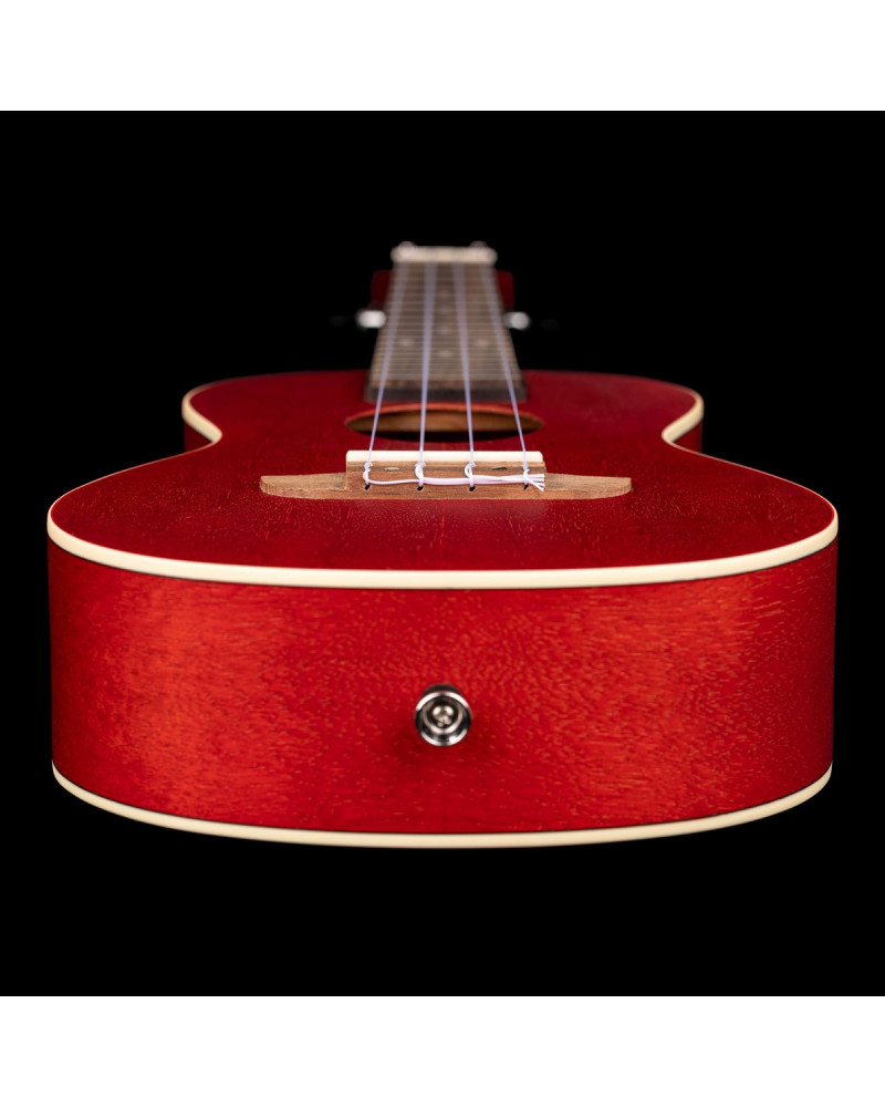 Ortega RUFIRE Earth Series Concert Ukulele 4 String - Fire Red