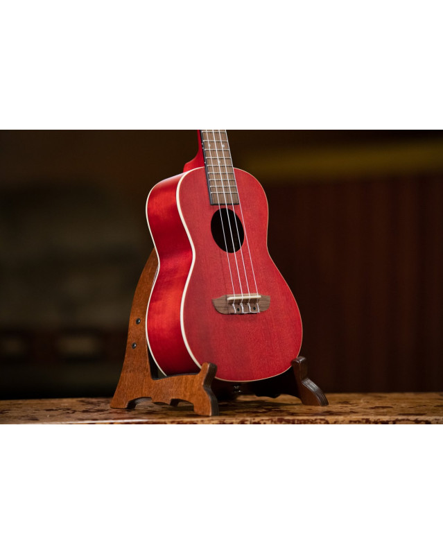 Ortega RUFIRE Earth Series Concert Ukulele 4 String - Fire Red