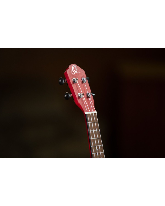 Ortega RUFIRE Earth Series Concert Ukulele 4 String - Fire Red