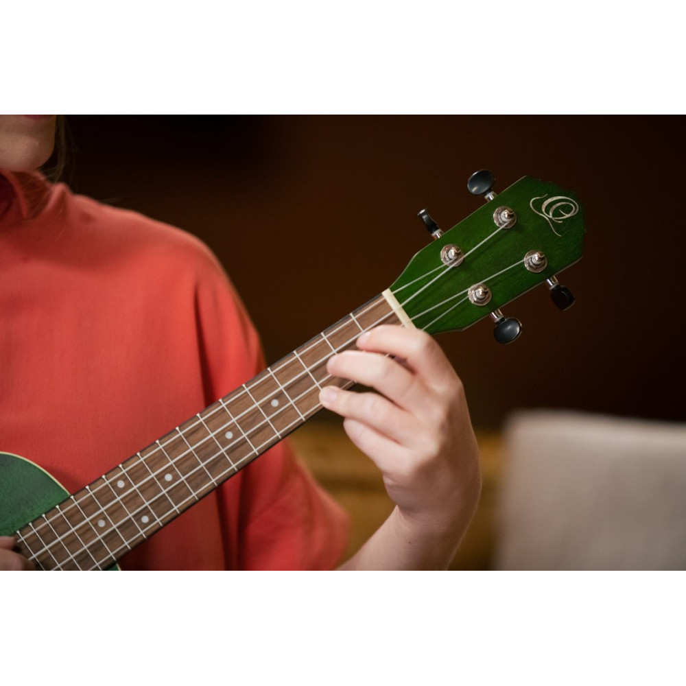 Ortega RUFOREST Earth Series Concert Ukulele 4 String - Forest Green