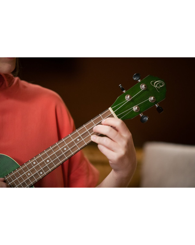 Ortega RUFOREST Earth Series Concert Ukulele 4 String - Forest Green
