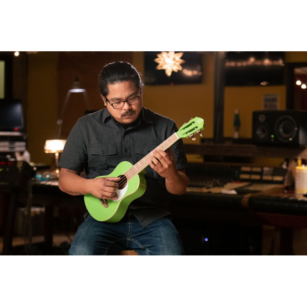 Ortega RUGA-GAP Gaucho Series Ukulele 4 String - Green Apple + Bag