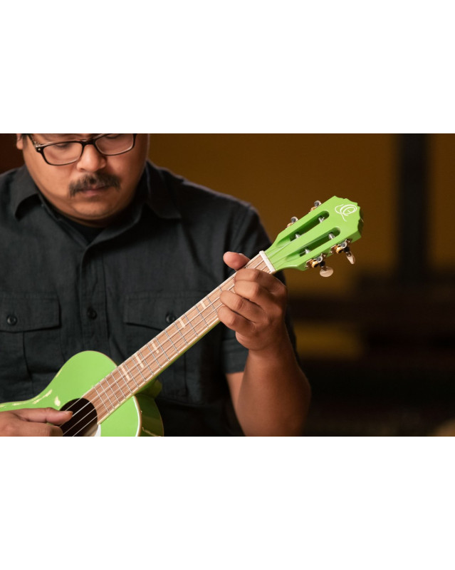 Ortega RUGA-GAP Gaucho Series Ukulele 4 String - Green Apple + Bag