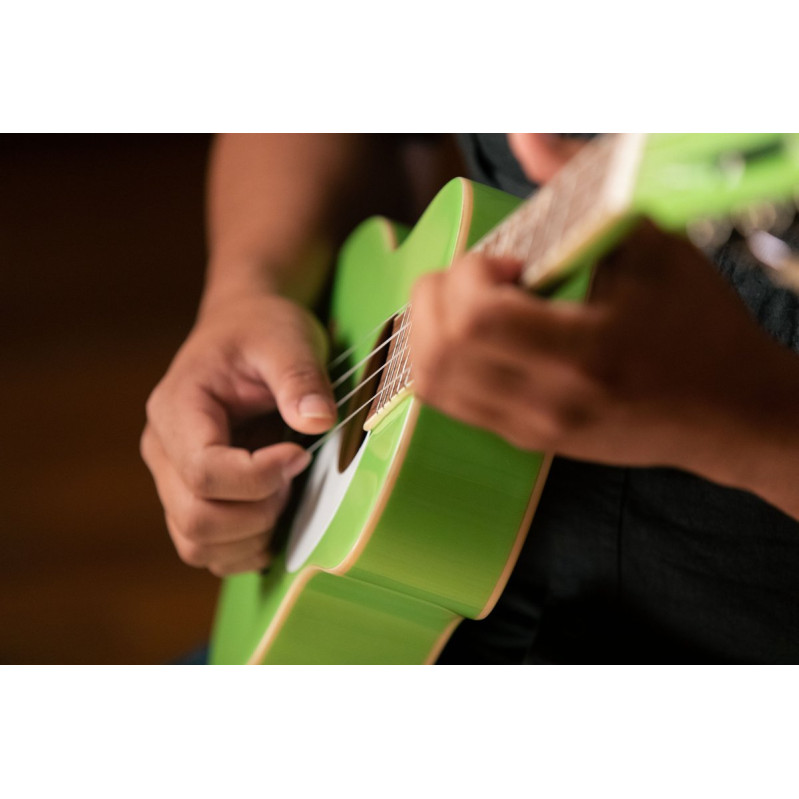 Ortega RUGA-GAP Gaucho Series Ukulele 4 String - Green Apple + Bag