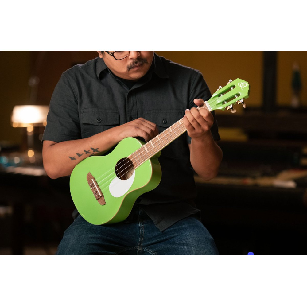 Ortega RUGA-GAP Gaucho Series Ukulele 4 String - Green Apple + Bag