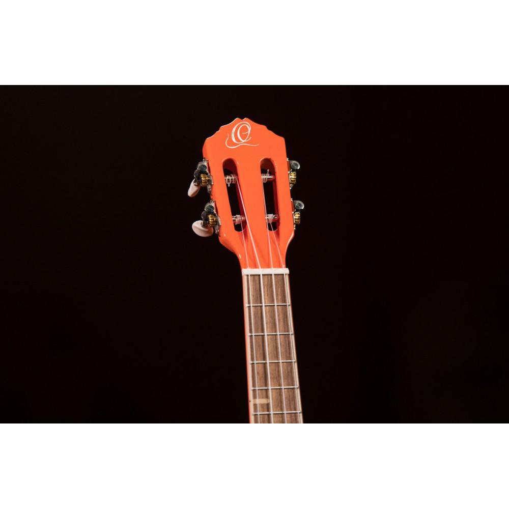 Ortega RUGA-ORG Gaucho Series Ukulele 4 String - Orange + Bag
