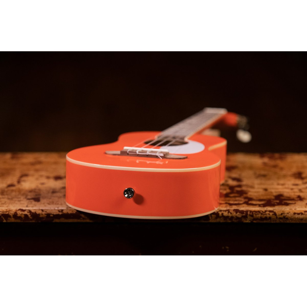 Ortega RUGA-ORG Gaucho Series Ukulele 4 String - Orange + Bag