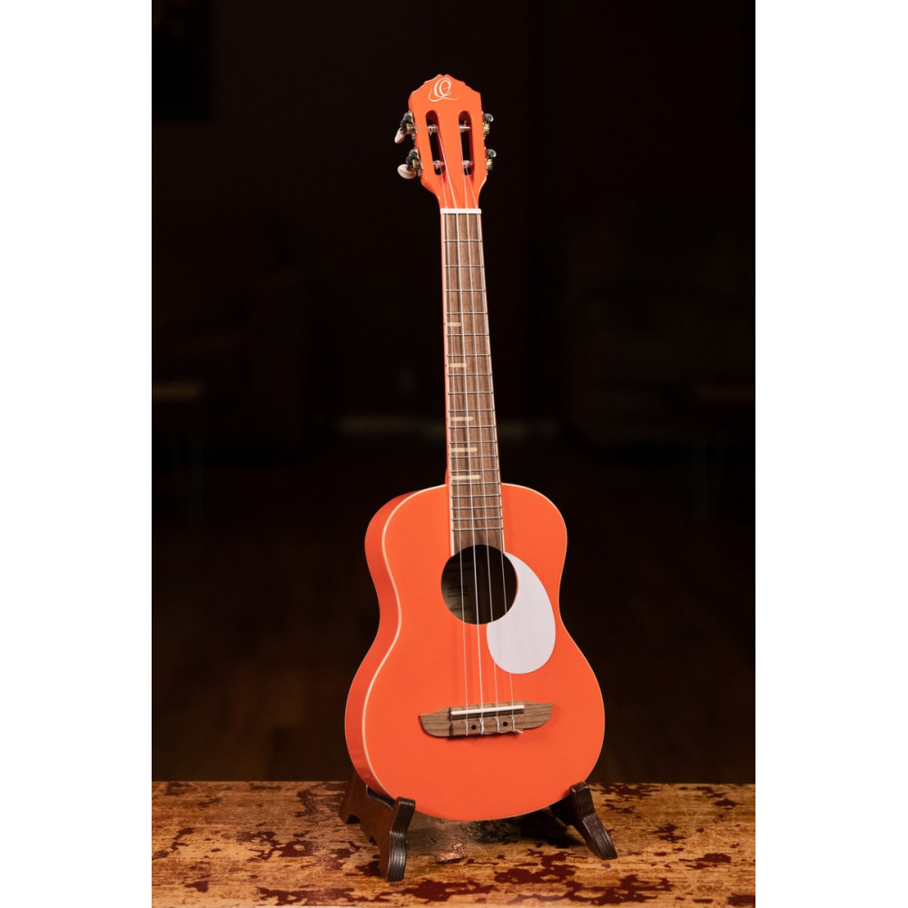 Ortega RUGA-ORG Gaucho Series Ukulele 4 String - Orange + Bag