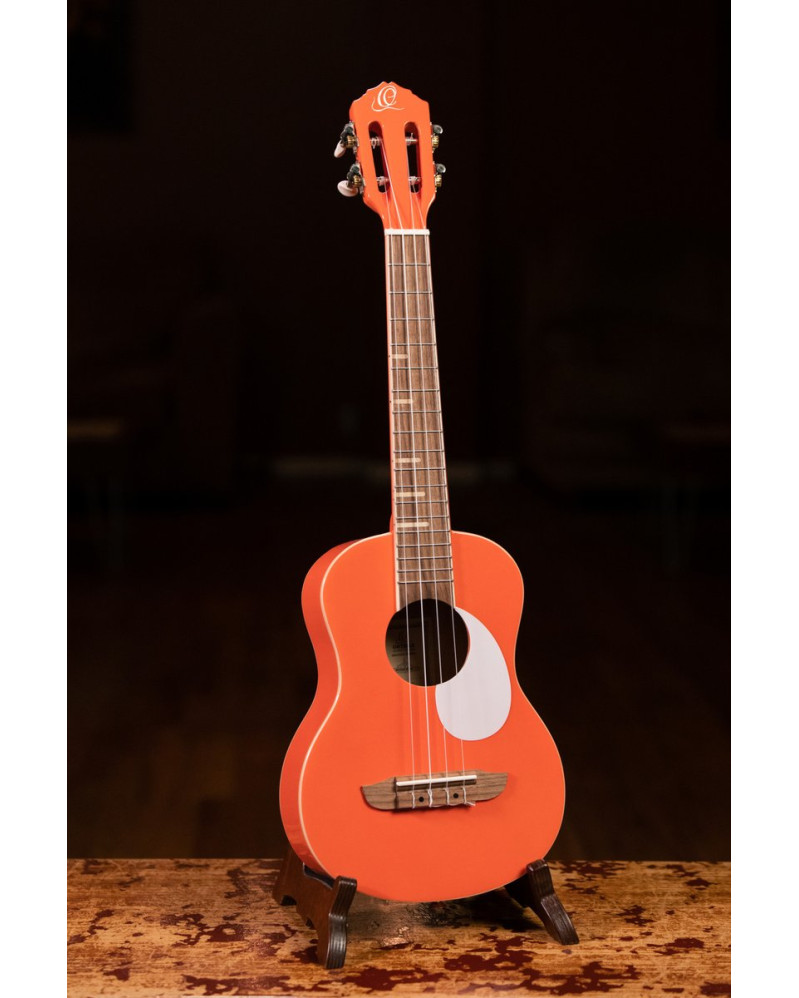 Ortega RUGA-ORG Gaucho Series Ukulele 4 String - Orange + Bag