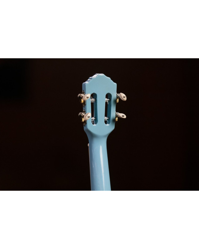 Ortega RUGA-SKY Gaucho Series Ukulele 4 String - Sky Blue + Bag