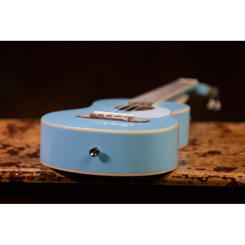 Ortega RUGA-SKY Gaucho Series Ukulele 4 String - Sky Blue + Bag