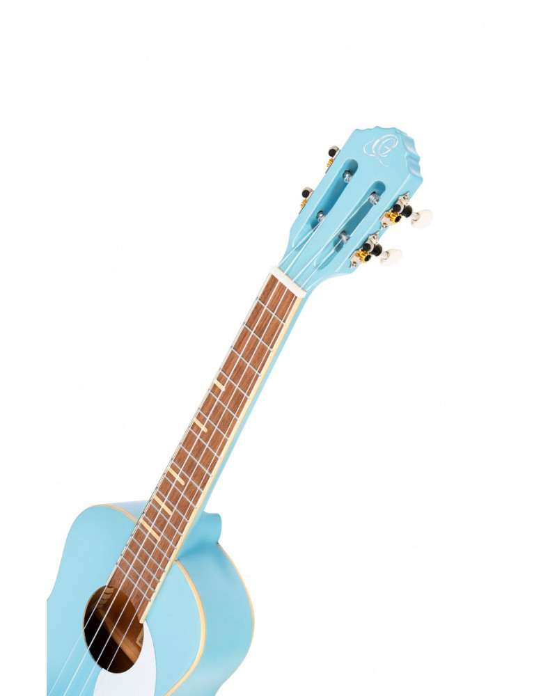 Ortega RUGA-SKY Gaucho Series Ukulele 4 String - Sky Blue + Bag