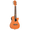 Ortega RUHWCE Custom Built Series Halloween Edition Concert Preamp Ukulele 4 String - Pumpkin Orange
