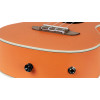 Ortega RUHWCE Custom Built Series Halloween Edition Concert Preamp Ukulele 4 String - Pumpkin Orange