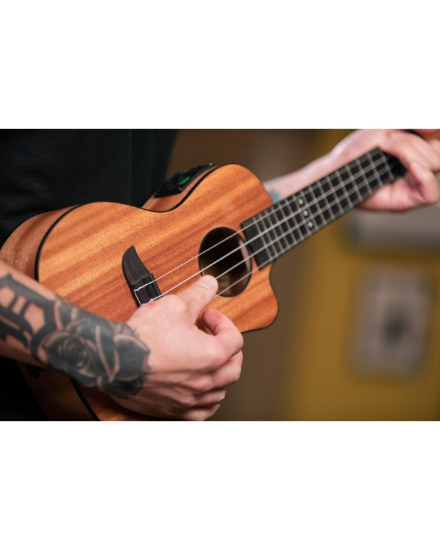 Ortega RUHZ-CE-MM Horizon Series Concert Preamp Ukulele 4 String - Mahogany Natural